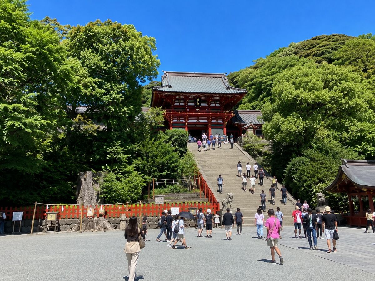 鶴岡八幡宮のあと、海沿いのイタリアンで過ごす鎌倉記念日